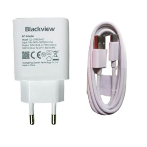 New Original Fast Charging EU Plug Power Adapter Travel Supply for Blackview BV9500 Plus Wall Charger+Wire Type-C USB Cable