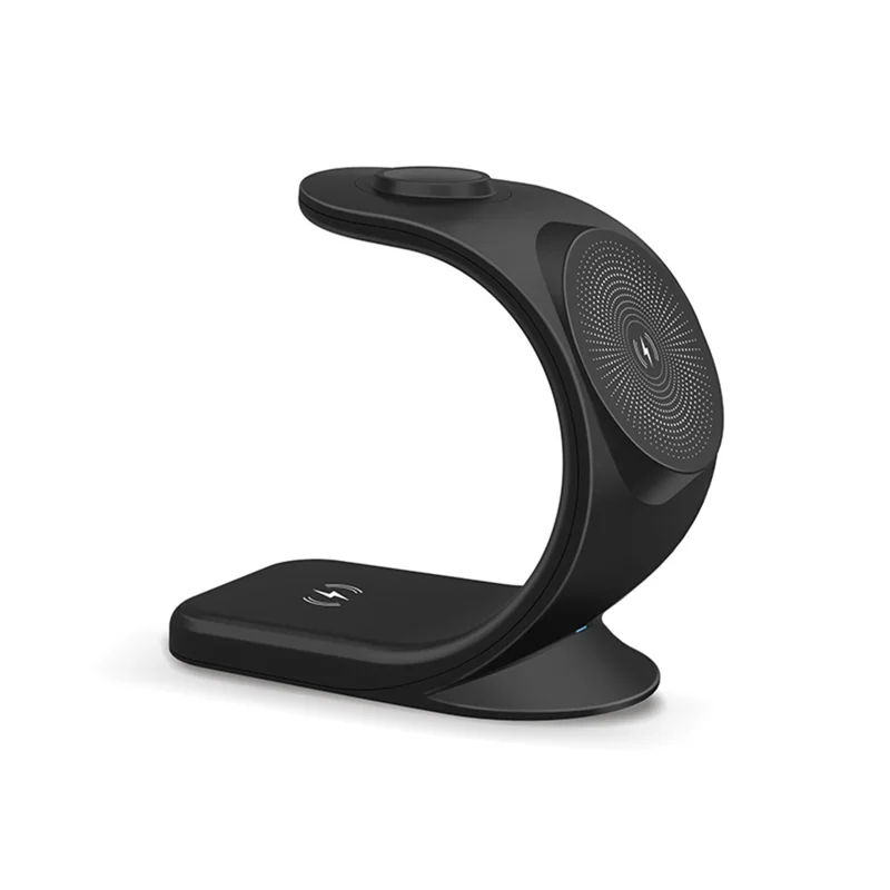 3 in 1 Magnetic Charging Station Compatible for iPhone 16 15 14 13 12 Pro/Max/Mini, for AirPods Pro/2, for iWatch 6/SE/5/4 with Sail Style Black - Image 5