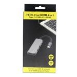 4 in 1 Type C to HDMI-compatible 4K USB C 3.0 Adapter for MacBook Samsung S8 Dex Huawei P30 Dock Xiaomi 10 Projector TV Monitor - Image 2