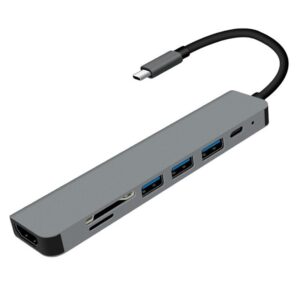 7 in 1 Type C to HDMI-compatible 4K USB C 3.0 SD TF Card Reader Adapter for MacBook Samsung Dex Xiaomi 10 Projector TV Monitor