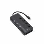Lightning HUB Adapter 5 IN 1 Splitter OTG For Keyboard Mouse SD/TF Slot