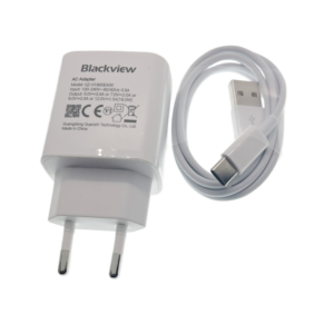 New Original BV9500 Fast Charging EU Plug Power Adapter Supply for Blackview BV9500 Pro Charger+Wire Type-C USB Cable