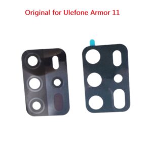 Original For Ulefone Armor 11 Rear Back Camera Lens Cover+Foam Adhesive Repair Part