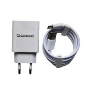 Original Fast Charger For Doogee S96 Pro,S59 Pro Power Adapter+Wire USB Cable