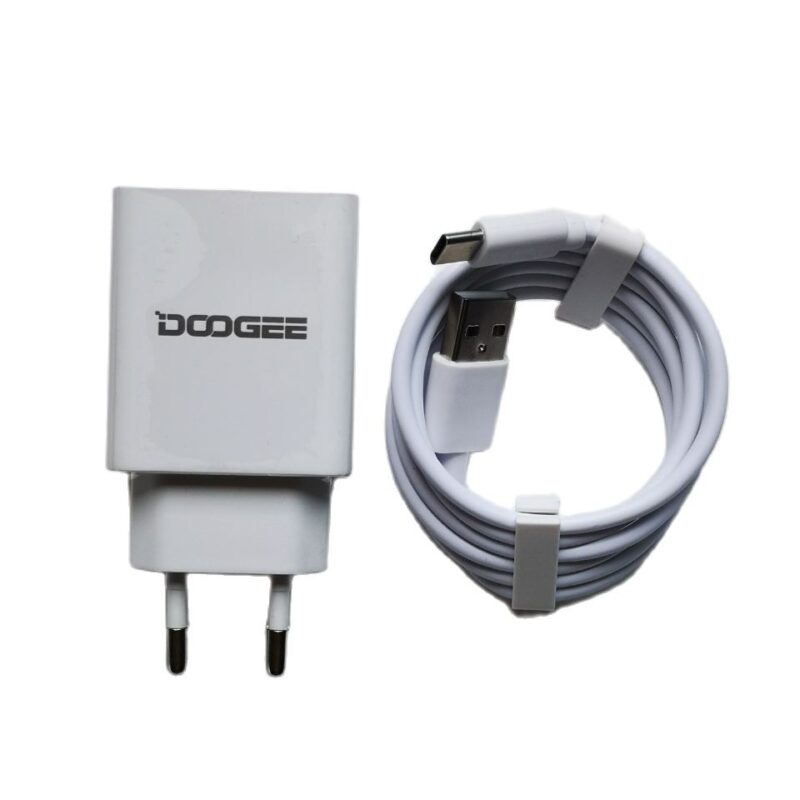Original Fast Charger For Doogee S96 Pro,S59 Pro Power Adapter+Wire USB Cable