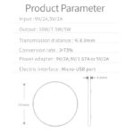 Qi Wireless Charger 10w+2A Receiver For Samsung Galaxy A12 A22 A32 A51 A52 A72 5G - Image 12