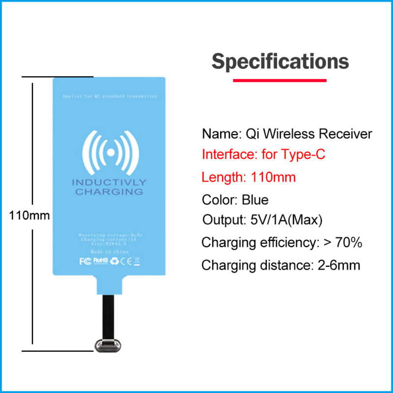 Qi Wireless Charger 10w+2A Receiver For Samsung Galaxy A12 A22 A32 A51 A52 A72 5G - Image 11