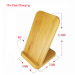 Wood Stand 10W Wireless Charger For Blackview BV9500 BV9700 BV9800 BV9900 Pro Plus - Image 2