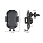 Auto Clamping Wireless Car Charger For Ulefone Power Armor 11 18T 12 14 17 Pro with USB Type-C and Air Vent - Image 6