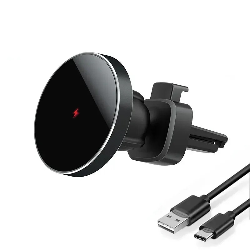 Magnetic Wireless Charger Car Air Vent Stand Phone Holder 15W Magnet Car Fast Charging Station Compatible For iPhone 15 14 13 Pro Max Mini - Image 3
