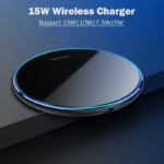 15W Fast Wireless Charger For Ulefone Power Armor 14 Pro Phone with LED ring - Image 5