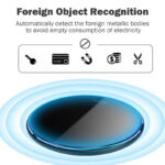 15W Fast Wireless Charger For Ulefone Power Armor 14 Pro Phone with LED ring - Image 7