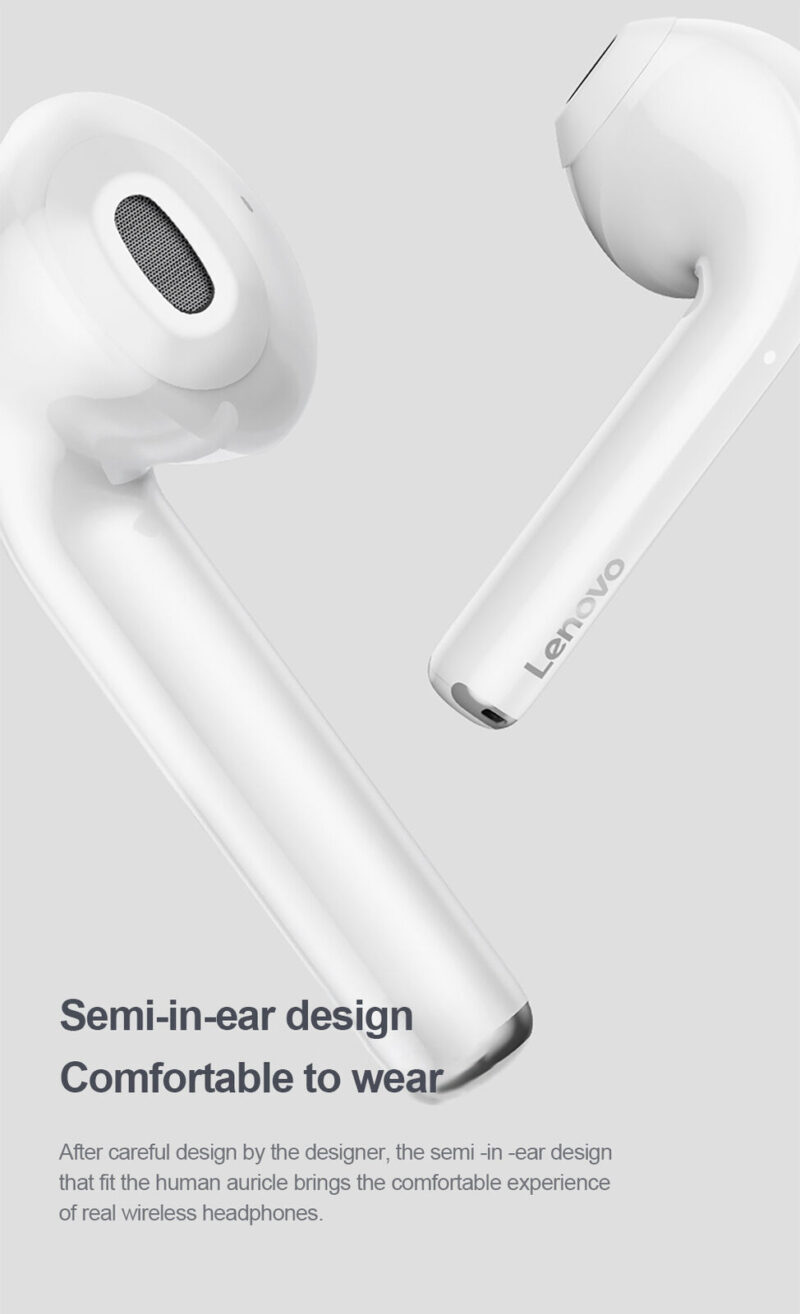 Lenovo LP2 TWS bluetooth 5.0 Earphone HiFi Stereo Bass AAC HD Audio ENC Noise Cancelling Waterproof Sports Headphone MIC Calling Type-C Charging - Image 7