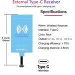 7.5W External Type-C Wireless Charging Receiver for Samsung A21/A31/A41/A51/A71/A60/A70/A90 5G | Wireless Charger Adapter - Image 6