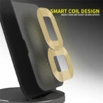 Metal Stand Wireless Charger For Doogee S89 S90 S95 S96 S97 S98 Pro S88 Plus V10 V20 5G,Dual Coils,Breathing LED Light - Image 4