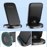 Metal Stand Wireless Charger For Doogee S89 S90 S95 S96 S97 S98 Pro S88 Plus V10 V20 5G,Dual Coils,Breathing LED Light - Image 8
