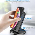 Metal Stand Wireless Charger For Doogee S89 S90 S95 S96 S97 S98 Pro S88 Plus V10 V20 5G,Dual Coils,Breathing LED Light - Image 9
