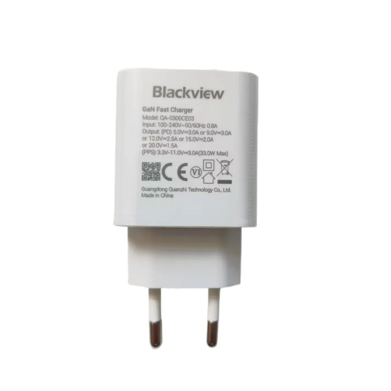 Original GaN Fast Charger For Blackview BV9300 EU Plug Travel with 11V 3A TYPE-C USB Cable Data Line - Image 2