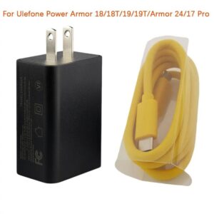PD 65W Ultra Fast Charger For Ulefone Armor 17 18 19 24 Smartphone Power Adapter with PD Cable