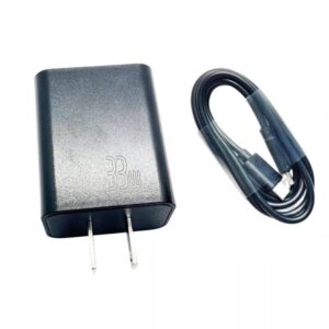 Original For OUKITEL WP19 Phone Fast Charger US Plug Adapter PD 33W+Wired Cable